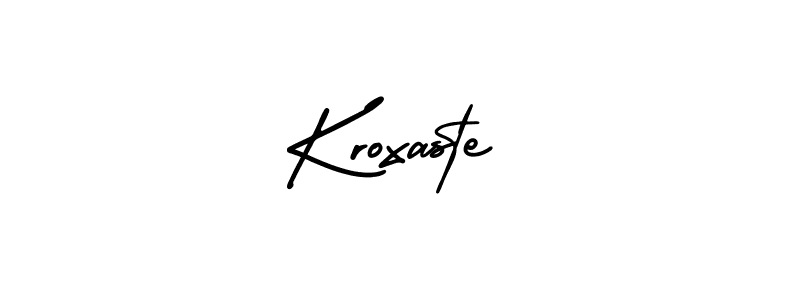 It looks lik you need a new signature style for name Kroxaste. Design unique handwritten (AmerikaSignatureDemo-Regular) signature with our free signature maker in just a few clicks. Kroxaste signature style 3 images and pictures png