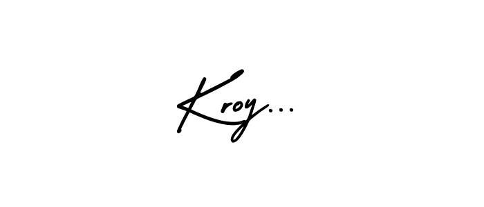 Create a beautiful signature design for name Kroy.... With this signature (AmerikaSignatureDemo-Regular) fonts, you can make a handwritten signature for free. Kroy... signature style 3 images and pictures png