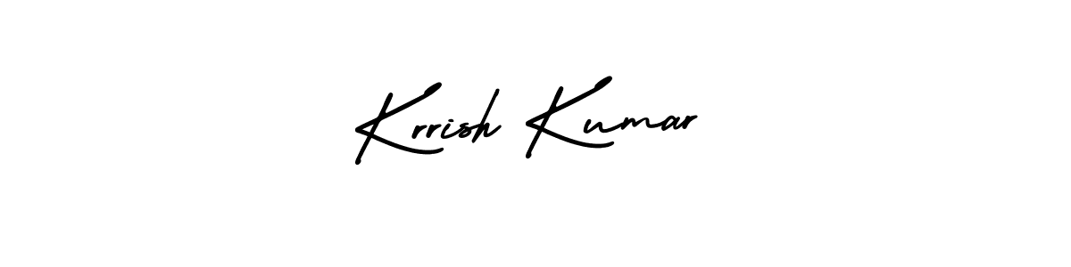 Use a signature maker to create a handwritten signature online. With this signature software, you can design (AmerikaSignatureDemo-Regular) your own signature for name Krrish Kumar. Krrish Kumar signature style 3 images and pictures png