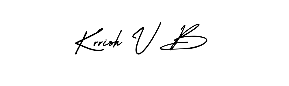 Check out images of Autograph of Krrish V B name. Actor Krrish V B Signature Style. AmerikaSignatureDemo-Regular is a professional sign style online. Krrish V B signature style 3 images and pictures png