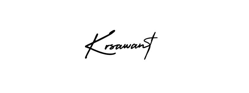 The best way (AmerikaSignatureDemo-Regular) to make a short signature is to pick only two or three words in your name. The name Krsawant include a total of six letters. For converting this name. Krsawant signature style 3 images and pictures png