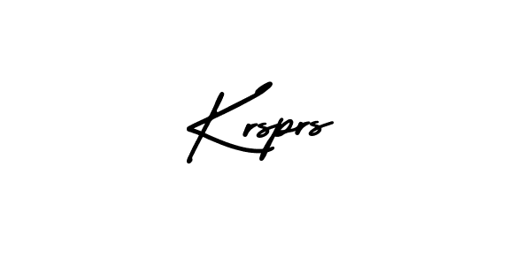 Krsprs stylish signature style. Best Handwritten Sign (AmerikaSignatureDemo-Regular) for my name. Handwritten Signature Collection Ideas for my name Krsprs. Krsprs signature style 3 images and pictures png