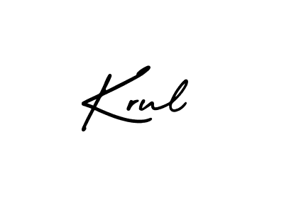 How to Draw Krul signature style? AmerikaSignatureDemo-Regular is a latest design signature styles for name Krul. Krul signature style 3 images and pictures png