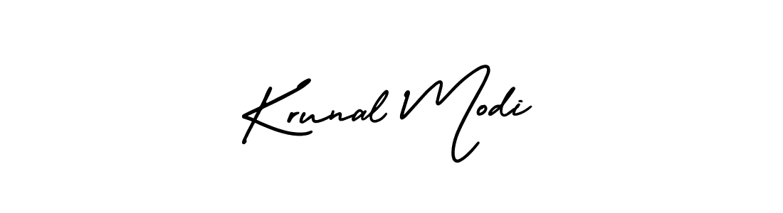 Also You can easily find your signature by using the search form. We will create Krunal Modi name handwritten signature images for you free of cost using AmerikaSignatureDemo-Regular sign style. Krunal Modi signature style 3 images and pictures png