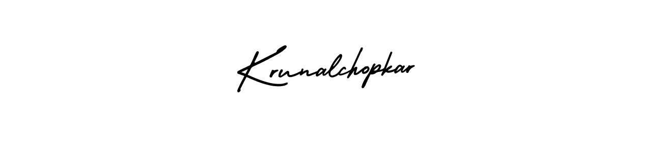 It looks lik you need a new signature style for name Krunalchopkar. Design unique handwritten (AmerikaSignatureDemo-Regular) signature with our free signature maker in just a few clicks. Krunalchopkar signature style 3 images and pictures png
