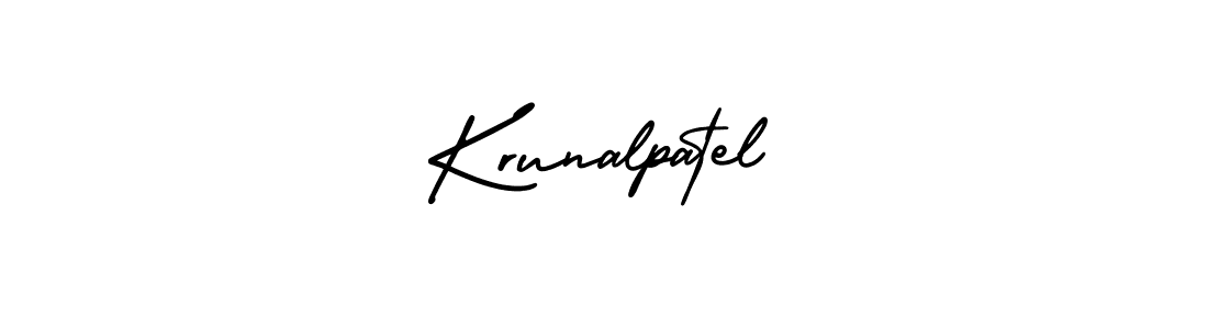 Use a signature maker to create a handwritten signature online. With this signature software, you can design (AmerikaSignatureDemo-Regular) your own signature for name Krunalpatel. Krunalpatel signature style 3 images and pictures png