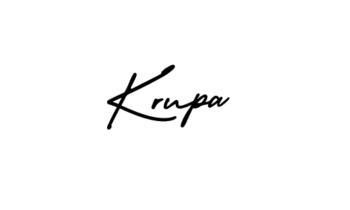 How to make Krupa signature? AmerikaSignatureDemo-Regular is a professional autograph style. Create handwritten signature for Krupa name. Krupa signature style 3 images and pictures png