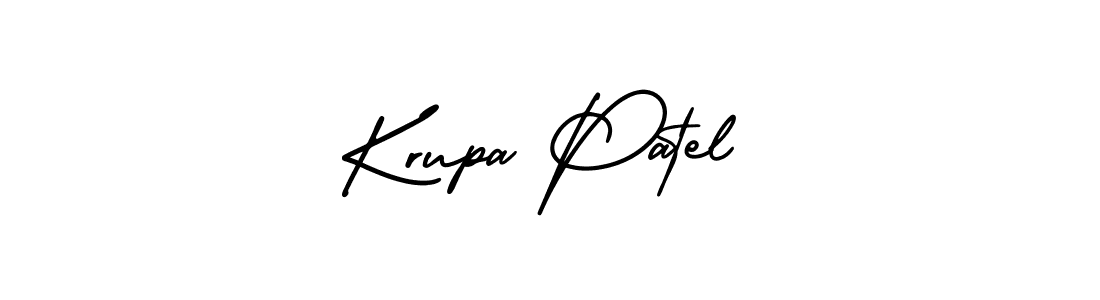 Create a beautiful signature design for name Krupa Patel. With this signature (AmerikaSignatureDemo-Regular) fonts, you can make a handwritten signature for free. Krupa Patel signature style 3 images and pictures png