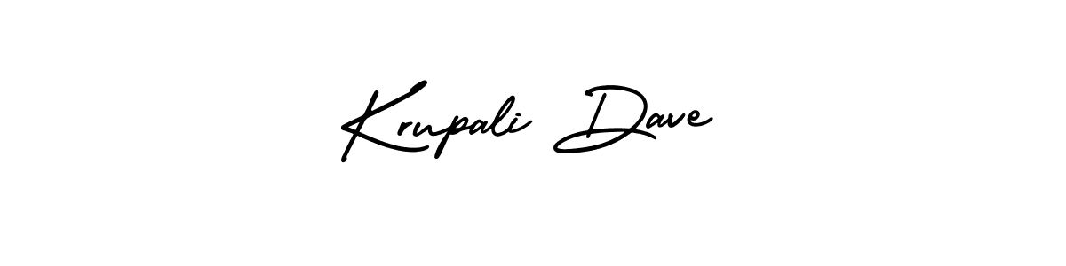 Design your own signature with our free online signature maker. With this signature software, you can create a handwritten (AmerikaSignatureDemo-Regular) signature for name Krupali Dave. Krupali Dave signature style 3 images and pictures png