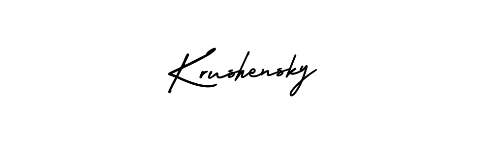 Also we have Krushensky name is the best signature style. Create professional handwritten signature collection using AmerikaSignatureDemo-Regular autograph style. Krushensky signature style 3 images and pictures png