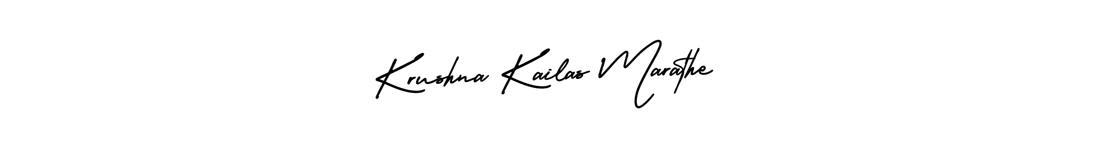 Make a beautiful signature design for name Krushna Kailas Marathe. With this signature (AmerikaSignatureDemo-Regular) style, you can create a handwritten signature for free. Krushna Kailas Marathe signature style 3 images and pictures png