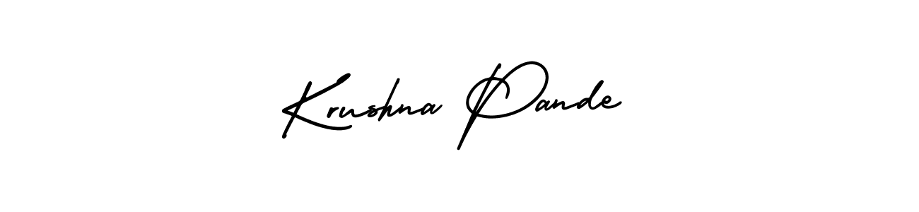 Design your own signature with our free online signature maker. With this signature software, you can create a handwritten (AmerikaSignatureDemo-Regular) signature for name Krushna Pande. Krushna Pande signature style 3 images and pictures png