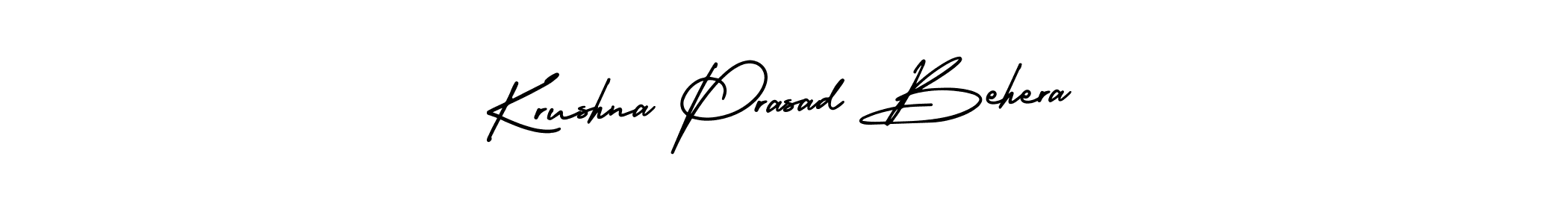 if you are searching for the best signature style for your name Krushna Prasad Behera. so please give up your signature search. here we have designed multiple signature styles  using AmerikaSignatureDemo-Regular. Krushna Prasad Behera signature style 3 images and pictures png