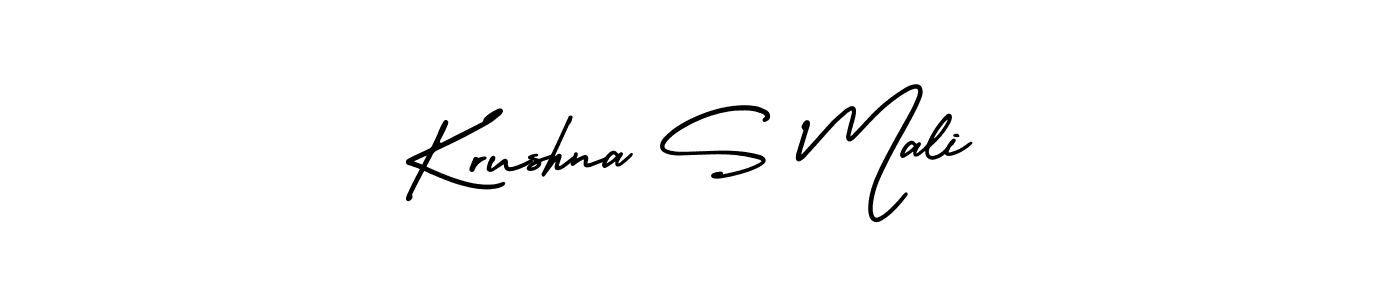 Also we have Krushna S Mali name is the best signature style. Create professional handwritten signature collection using AmerikaSignatureDemo-Regular autograph style. Krushna S Mali signature style 3 images and pictures png