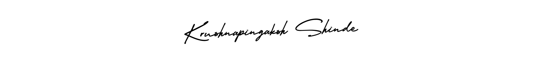 Use a signature maker to create a handwritten signature online. With this signature software, you can design (AmerikaSignatureDemo-Regular) your own signature for name Krushnapingaksh Shinde. Krushnapingaksh Shinde signature style 3 images and pictures png