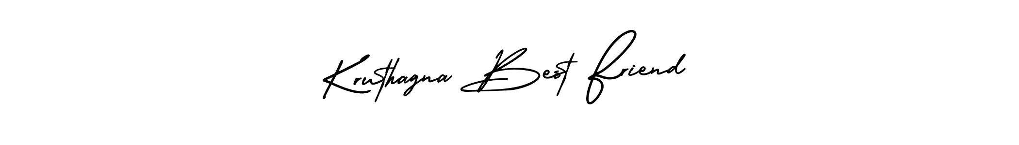 How to make Kruthagna Best Friend name signature. Use AmerikaSignatureDemo-Regular style for creating short signs online. This is the latest handwritten sign. Kruthagna Best Friend signature style 3 images and pictures png