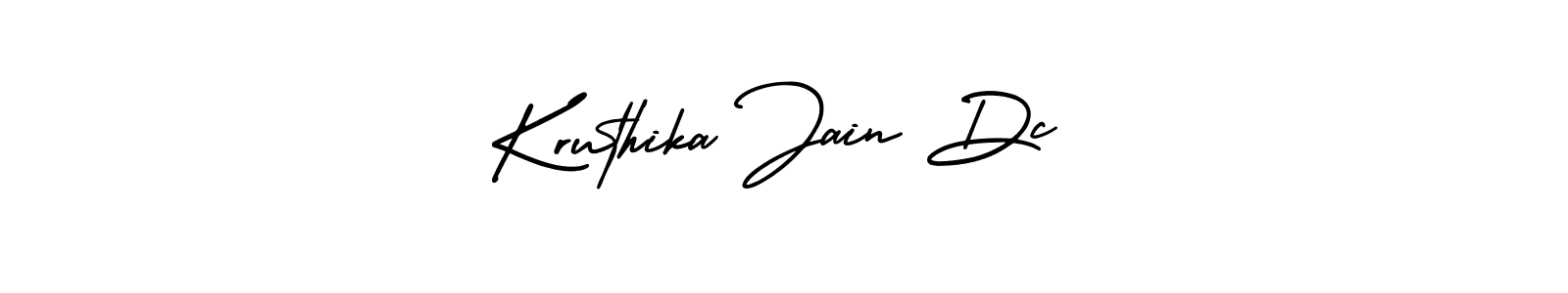 Create a beautiful signature design for name Kruthika Jain Dc. With this signature (AmerikaSignatureDemo-Regular) fonts, you can make a handwritten signature for free. Kruthika Jain Dc signature style 3 images and pictures png