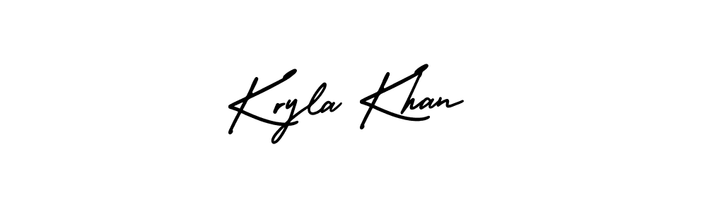 Make a beautiful signature design for name Kryla Khan. Use this online signature maker to create a handwritten signature for free. Kryla Khan signature style 3 images and pictures png