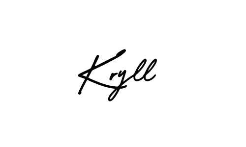 Best and Professional Signature Style for Kryll. AmerikaSignatureDemo-Regular Best Signature Style Collection. Kryll signature style 3 images and pictures png