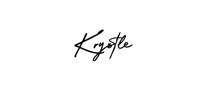 Krystle stylish signature style. Best Handwritten Sign (AmerikaSignatureDemo-Regular) for my name. Handwritten Signature Collection Ideas for my name Krystle. Krystle signature style 3 images and pictures png