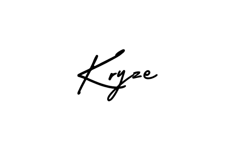 Use a signature maker to create a handwritten signature online. With this signature software, you can design (AmerikaSignatureDemo-Regular) your own signature for name Kryze. Kryze signature style 3 images and pictures png