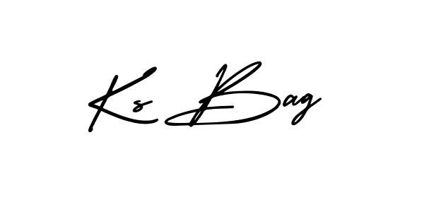Similarly AmerikaSignatureDemo-Regular is the best handwritten signature design. Signature creator online .You can use it as an online autograph creator for name Ks Bag. Ks Bag signature style 3 images and pictures png