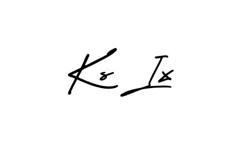 It looks lik you need a new signature style for name Ks Ix. Design unique handwritten (AmerikaSignatureDemo-Regular) signature with our free signature maker in just a few clicks. Ks Ix signature style 3 images and pictures png