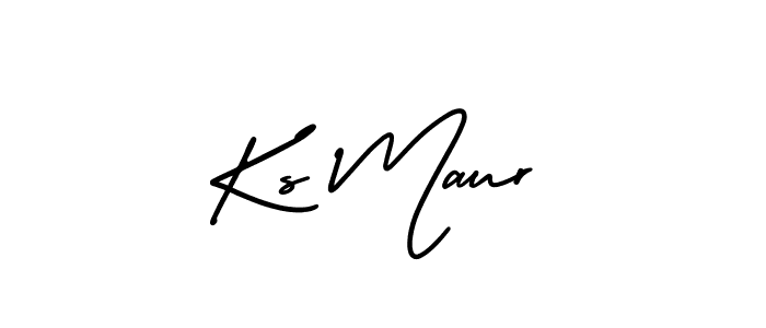 AmerikaSignatureDemo-Regular is a professional signature style that is perfect for those who want to add a touch of class to their signature. It is also a great choice for those who want to make their signature more unique. Get Ks Maur name to fancy signature for free. Ks Maur signature style 3 images and pictures png