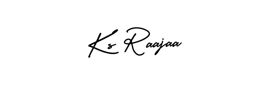 This is the best signature style for the Ks Raajaa name. Also you like these signature font (AmerikaSignatureDemo-Regular). Mix name signature. Ks Raajaa signature style 3 images and pictures png