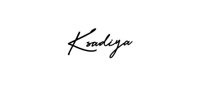 Make a short Ksadiya signature style. Manage your documents anywhere anytime using AmerikaSignatureDemo-Regular. Create and add eSignatures, submit forms, share and send files easily. Ksadiya signature style 3 images and pictures png