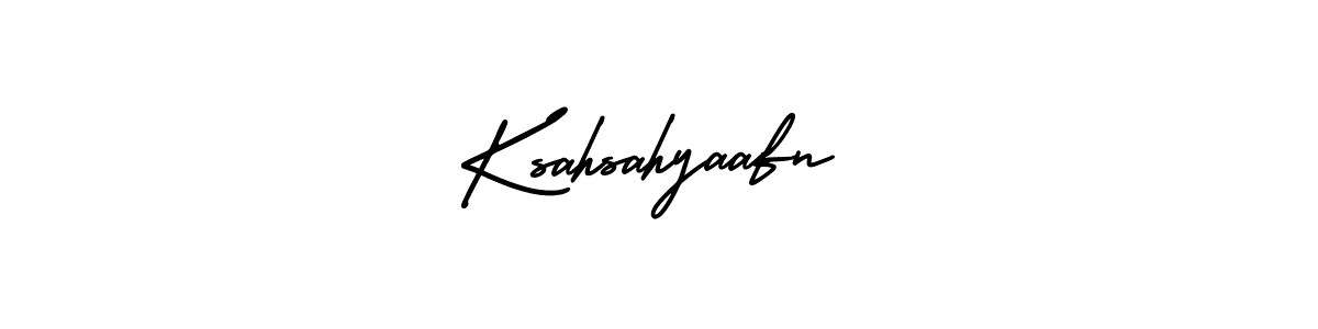 How to make Ksahsahyaafn name signature. Use AmerikaSignatureDemo-Regular style for creating short signs online. This is the latest handwritten sign. Ksahsahyaafn signature style 3 images and pictures png