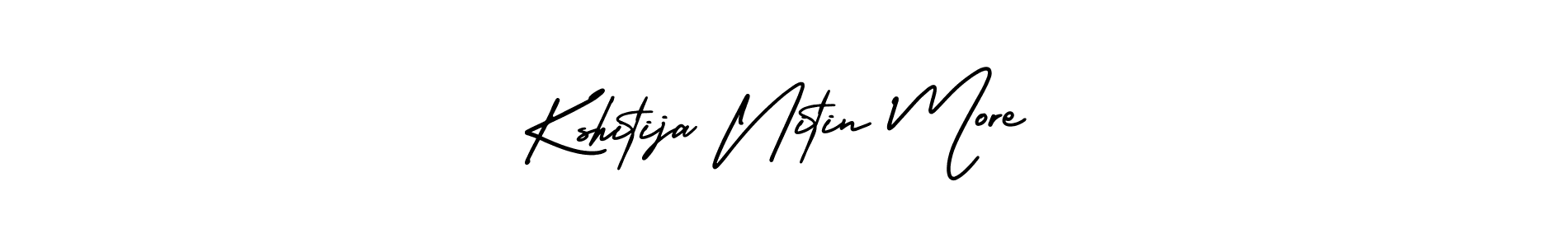 Design your own signature with our free online signature maker. With this signature software, you can create a handwritten (AmerikaSignatureDemo-Regular) signature for name Kshitija Nitin More. Kshitija Nitin More signature style 3 images and pictures png