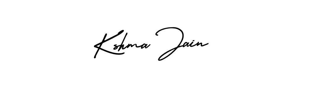 Also You can easily find your signature by using the search form. We will create Kshma Jain name handwritten signature images for you free of cost using AmerikaSignatureDemo-Regular sign style. Kshma Jain signature style 3 images and pictures png