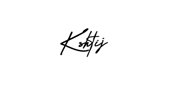 This is the best signature style for the Kshtij name. Also you like these signature font (AmerikaSignatureDemo-Regular). Mix name signature. Kshtij signature style 3 images and pictures png