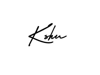 How to make Kshu name signature. Use AmerikaSignatureDemo-Regular style for creating short signs online. This is the latest handwritten sign. Kshu signature style 3 images and pictures png