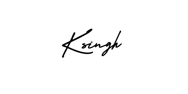 Design your own signature with our free online signature maker. With this signature software, you can create a handwritten (AmerikaSignatureDemo-Regular) signature for name Ksingh. Ksingh signature style 3 images and pictures png