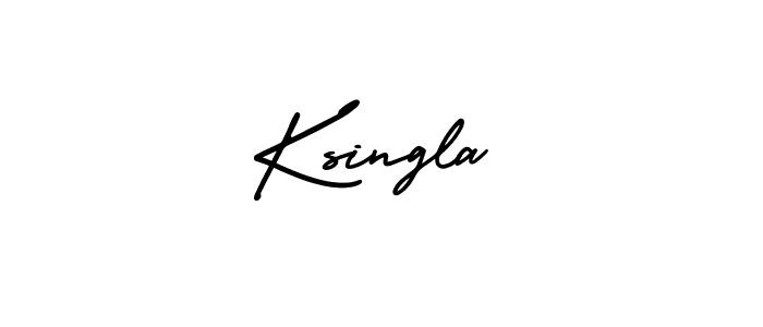 Design your own signature with our free online signature maker. With this signature software, you can create a handwritten (AmerikaSignatureDemo-Regular) signature for name Ksingla. Ksingla signature style 3 images and pictures png