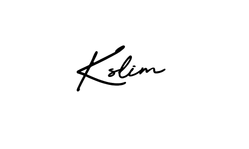 Make a beautiful signature design for name Kslim. With this signature (AmerikaSignatureDemo-Regular) style, you can create a handwritten signature for free. Kslim signature style 3 images and pictures png