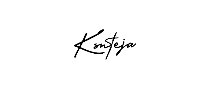 How to make Ksnteja signature? AmerikaSignatureDemo-Regular is a professional autograph style. Create handwritten signature for Ksnteja name. Ksnteja signature style 3 images and pictures png