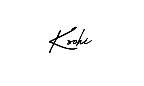 This is the best signature style for the Ksohi name. Also you like these signature font (AmerikaSignatureDemo-Regular). Mix name signature. Ksohi signature style 3 images and pictures png