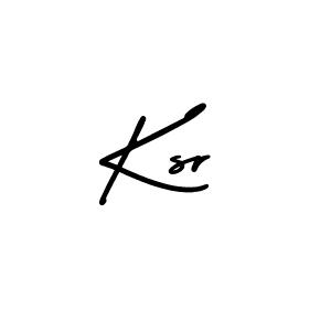 Ksr stylish signature style. Best Handwritten Sign (AmerikaSignatureDemo-Regular) for my name. Handwritten Signature Collection Ideas for my name Ksr. Ksr signature style 3 images and pictures png