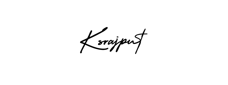 You should practise on your own different ways (AmerikaSignatureDemo-Regular) to write your name (Ksrajput) in signature. don't let someone else do it for you. Ksrajput signature style 3 images and pictures png