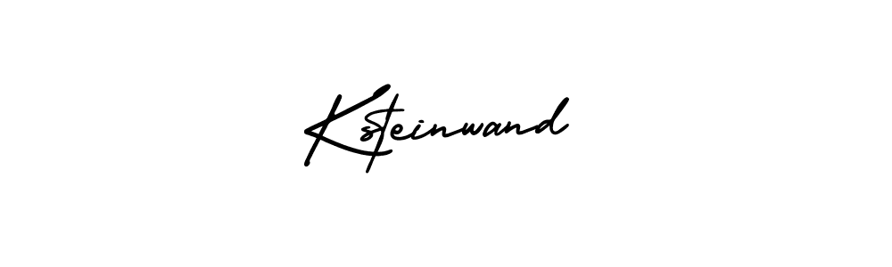 How to make Ksteinwand name signature. Use AmerikaSignatureDemo-Regular style for creating short signs online. This is the latest handwritten sign. Ksteinwand signature style 3 images and pictures png