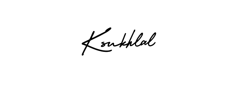 Use a signature maker to create a handwritten signature online. With this signature software, you can design (AmerikaSignatureDemo-Regular) your own signature for name Ksukhlal. Ksukhlal signature style 3 images and pictures png