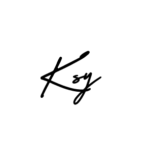 Create a beautiful signature design for name Ksy. With this signature (AmerikaSignatureDemo-Regular) fonts, you can make a handwritten signature for free. Ksy signature style 3 images and pictures png