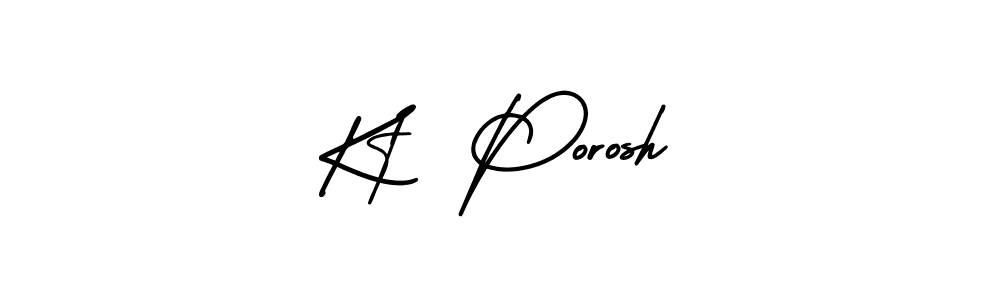 Create a beautiful signature design for name Kt  Porosh. With this signature (AmerikaSignatureDemo-Regular) fonts, you can make a handwritten signature for free. Kt  Porosh signature style 3 images and pictures png