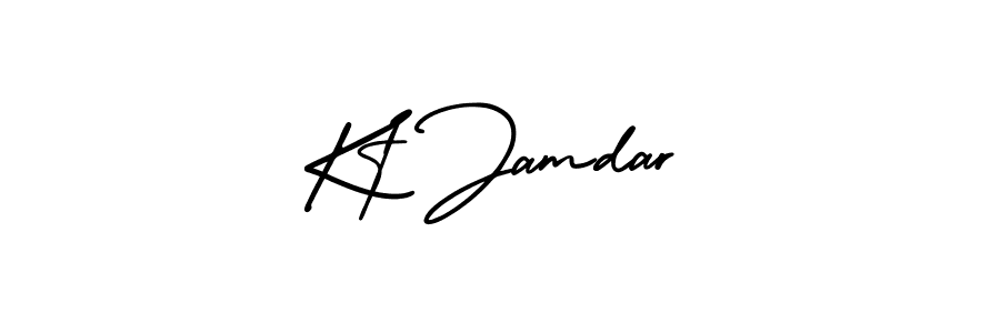 Best and Professional Signature Style for Kt Jamdar. AmerikaSignatureDemo-Regular Best Signature Style Collection. Kt Jamdar signature style 3 images and pictures png