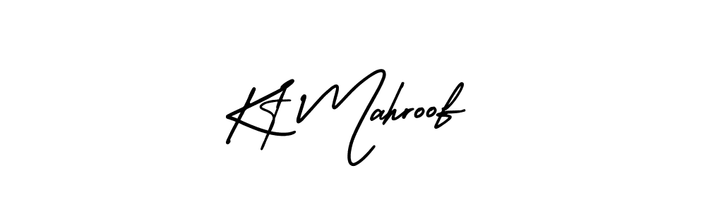 Similarly AmerikaSignatureDemo-Regular is the best handwritten signature design. Signature creator online .You can use it as an online autograph creator for name Kt Mahroof. Kt Mahroof signature style 3 images and pictures png