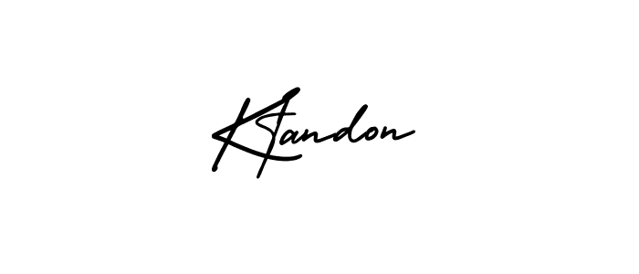 You should practise on your own different ways (AmerikaSignatureDemo-Regular) to write your name (Ktandon) in signature. don't let someone else do it for you. Ktandon signature style 3 images and pictures png