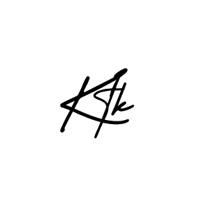 Design your own signature with our free online signature maker. With this signature software, you can create a handwritten (AmerikaSignatureDemo-Regular) signature for name Ktk. Ktk signature style 3 images and pictures png